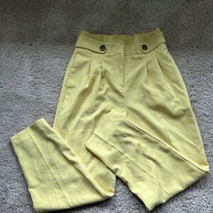Ann Taylor Yellow High-Waisted Women's Pants